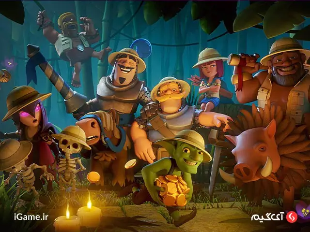 clash royal: مبارزه میان پادشاه آبی و قرمز